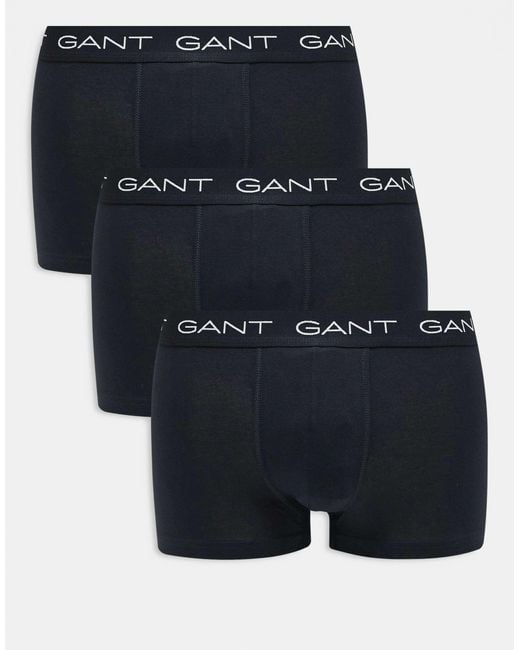 Gant Blue 3-pack Trunks for men