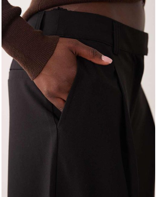 ASOS Black Tailored Low Rise Menswear Inspired Pants