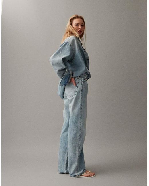 Calvin Klein Blue Signature 90S Straight Jeans