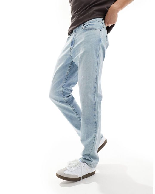Hollister Blue Slim Straight Jeans for men
