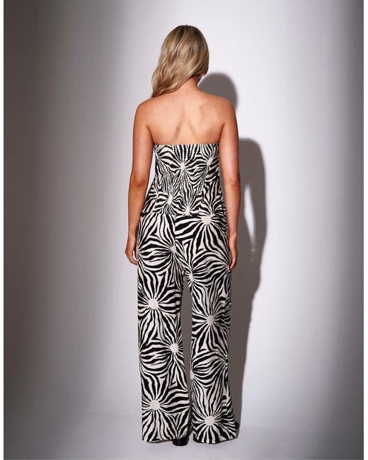 South Beach Multicolor Sunburst Textured Wide Leg Trousers
