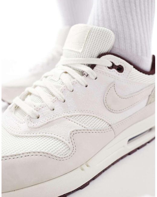 Nike White Air Max 1 Premium Trainers for men