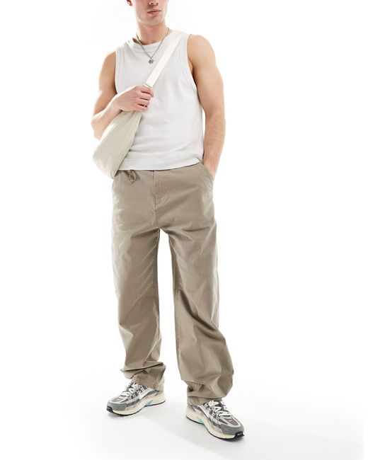 Pantalon avec chaîne - kaki Bershka pour homme en coloris Natural