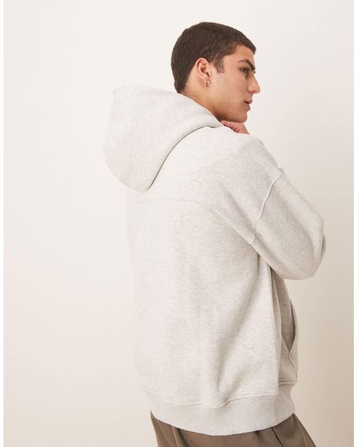 Abercrombie & Fitch – essential – kapuzenpullover in Natural für Herren