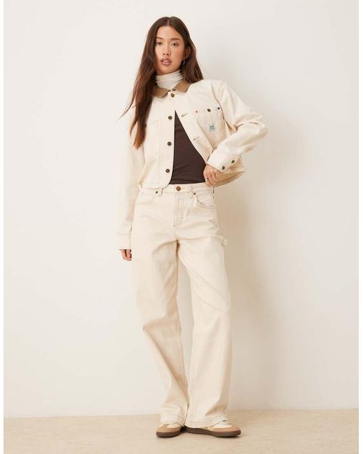 Lee Jeans Natural X Crayola Workwear Carpenter Jeans Co-ord