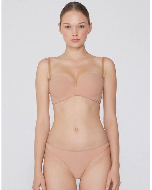 Tezenis Natural Padded Low-Cut Bandeau Bra