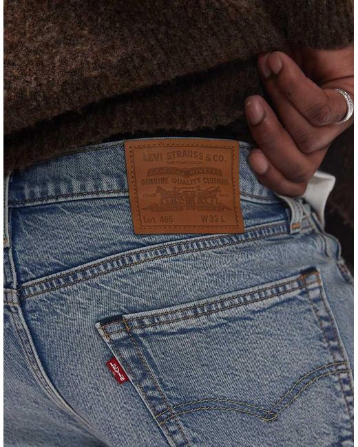 Pantalones Cortos Vaqueros De Corte Estándar Con 405 De -Azul Levi's de hombre de color Blue