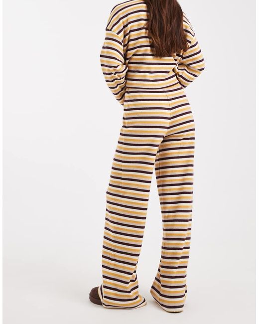 Miss Selfridge Natural Striped Co-ord Trouser