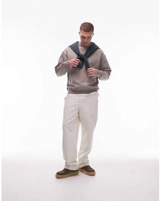 Sweat décontracté en tissu éponge - beige ARKET pour homme en coloris Gray
