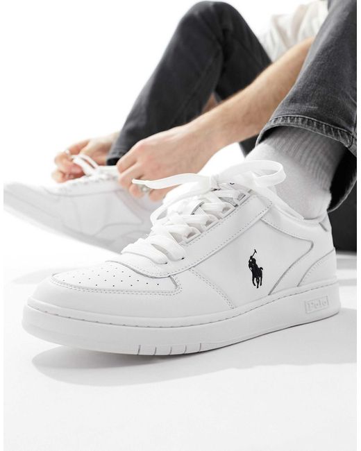 Polo Ralph Lauren Black Court Trainer for men