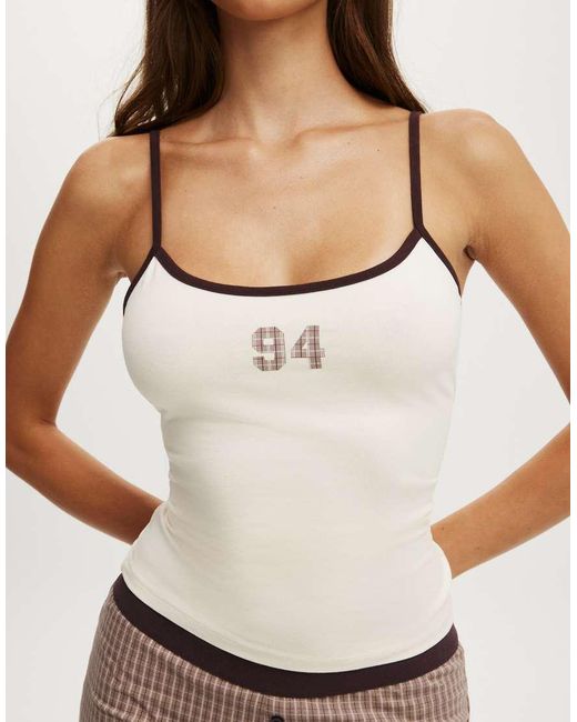 Cotton On White Dreamy Soft Longline Cami