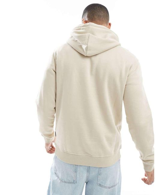Sudadera Color Piedra Con Capucha Curated De -Neutro Only & Sons de hombre de color White
