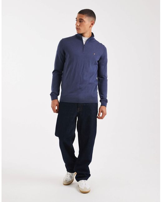Redchurch - pull en laine mérinos Farah pour homme en coloris Blue