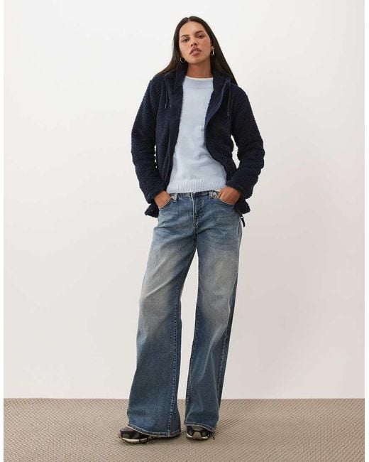 Regatta Blue Hooded Evelina Fleece