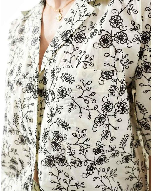 ASOS White Shirt (part Of A Set)-multi