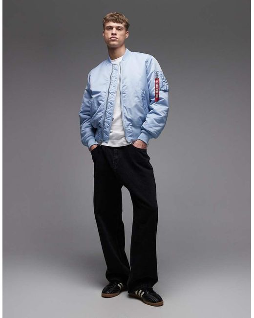 Alpha Industries Blue Bomber Jacket for men