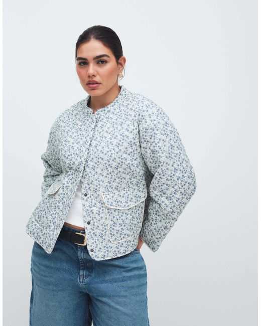 ONLY White Quilted Jacket