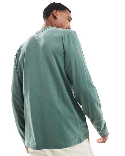 The North Face Green Long Sleeve Evolution Tee for men