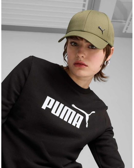 PUMA Gray Essentials Metal Cat Baseball Cap