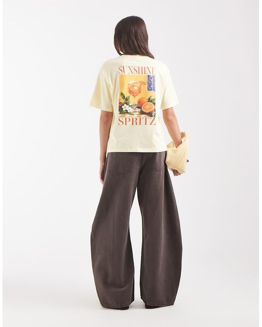 Vero Moda Natural Sunshine Sprtiz Graphic T-shirt