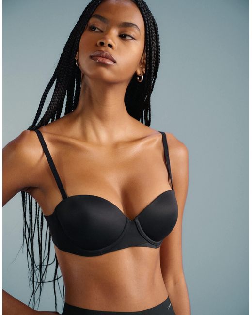 Calvin Klein Black Perfectly Fit Strapless Push Up Bra