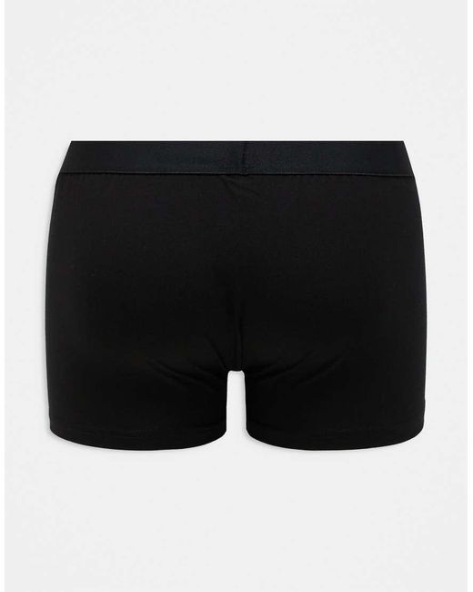 New Look Black 3 Pack Trunks for men