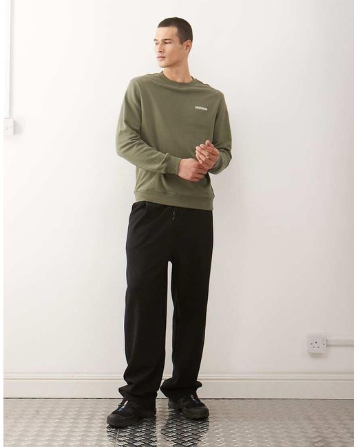 Napapijri Green Small Logo Sweatshirt for men
