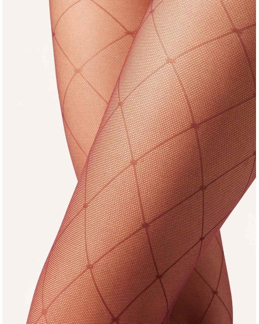 Calzedonia Black Diamond-Patterned Tights