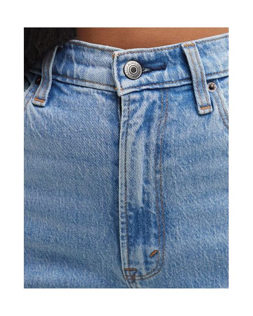 Curve - love - jeans a vita molto alta dritti medio anni '90 di Abercrombie & Fitch in Blue