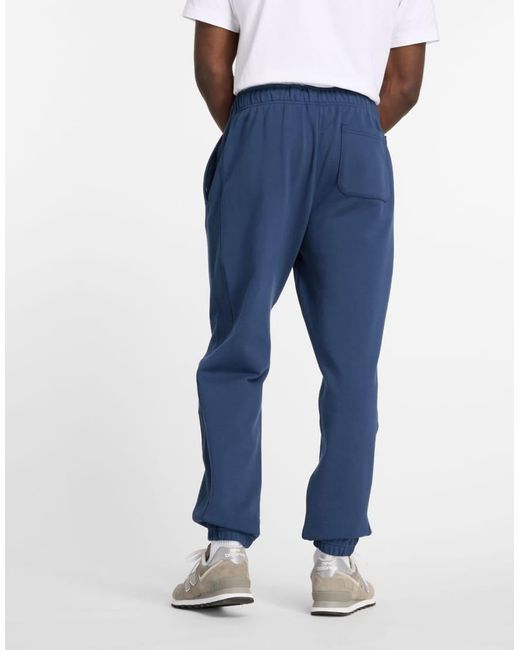 New Balance Blue Athletics French Terry Jogger for men
