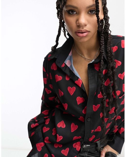 Sister Jane Red Unisex Button Up Shirt