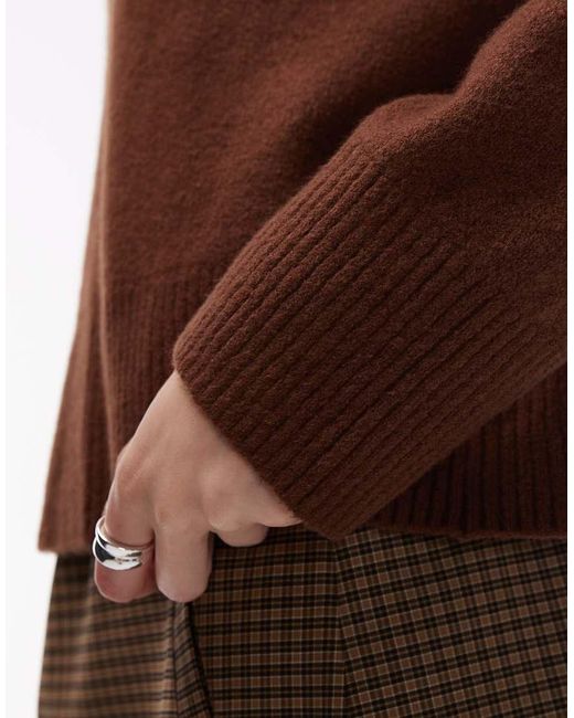 & Other Stories Brown Crew Neck Jumper