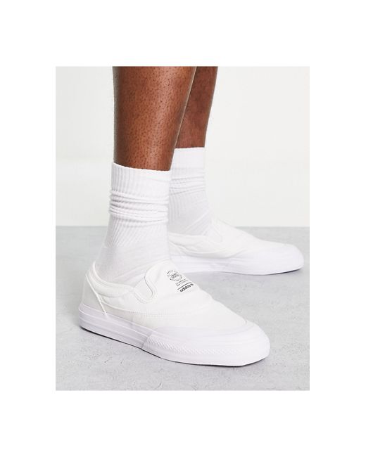 adidas Originals Rubber Nizza Rf Slip Trainers in White for Men | Lyst ...