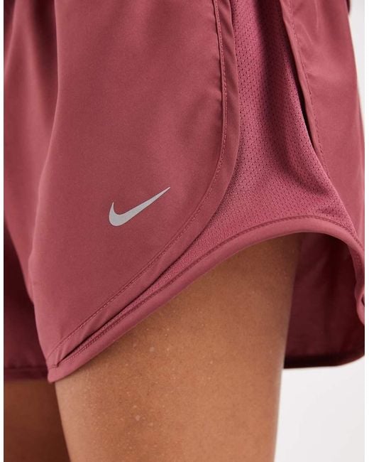 Nike Red Tempo Dri-Fit Mid Rise 3 Inch Short