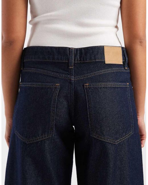 Cotton On Blue Low Rise Wide Leg Jean