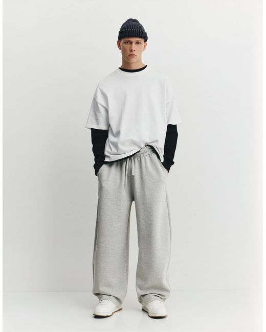 Pantalon Pull&Bear pour homme en coloris White