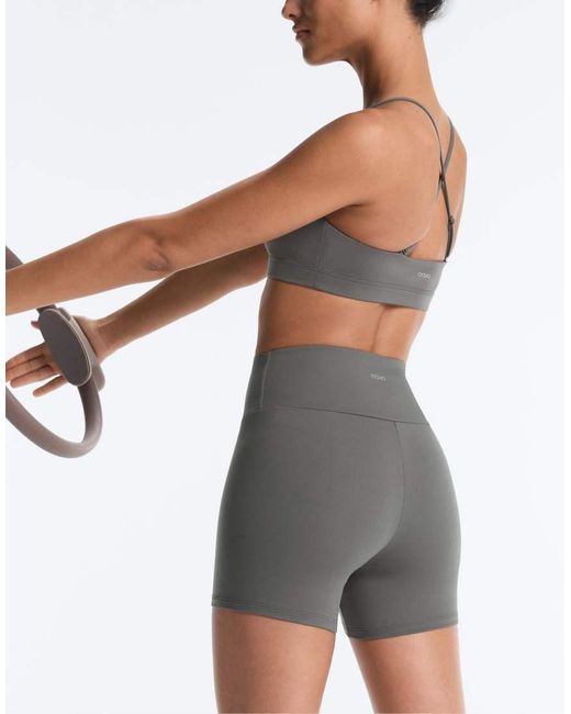 Oysho Gray Comfortlux High-Rise 10Cm Hot Pants