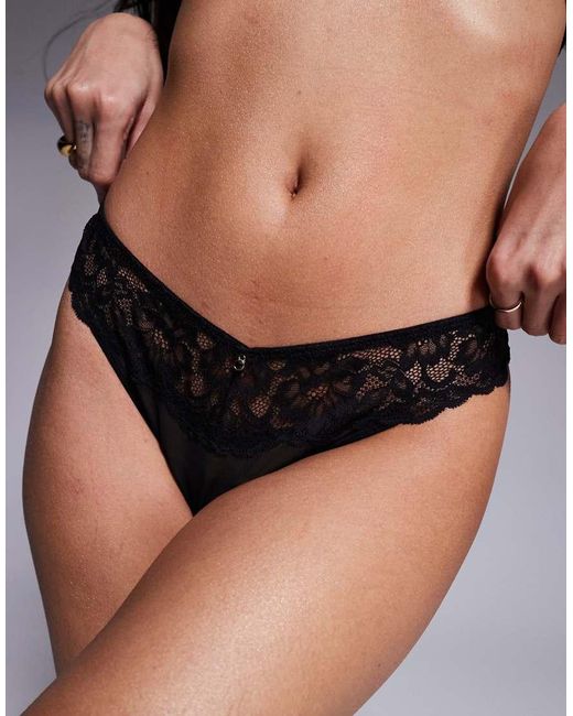 Ann Summers Black Sexy Lace Thong