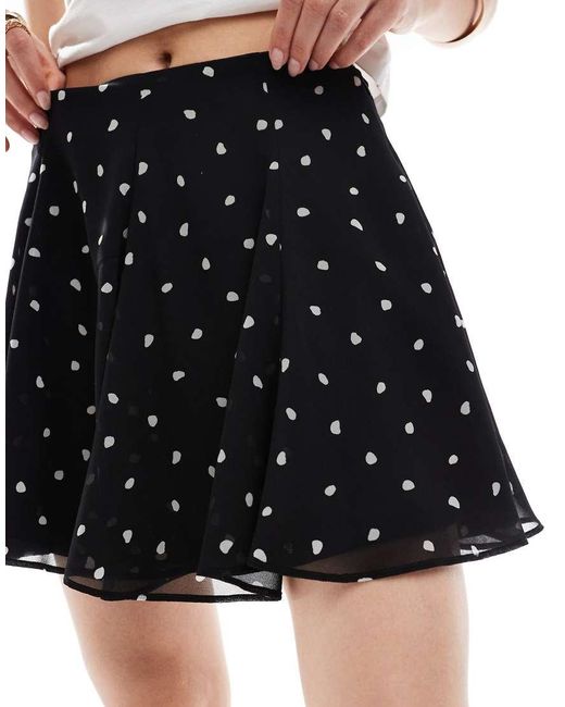 ASOS White Flippy Chiffon Mini Skirt