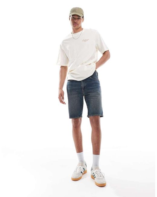 Levi's Blue 405 Standard Fit Denim Shorts for men