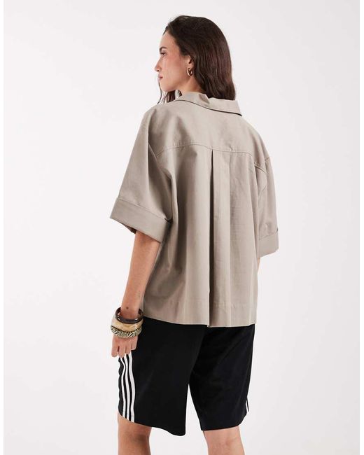 & Other Stories Natural Cotton Resort Overhead Shirt