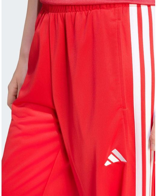 Adidas Originals Red Dayready Wide Leg Trackpants
