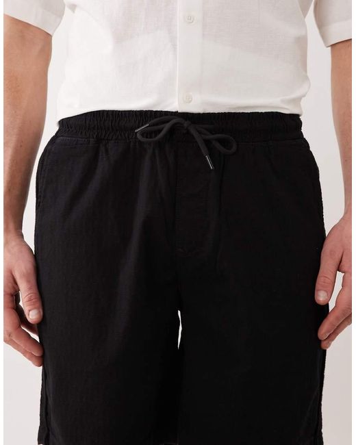 River Island White Pull On Shorts for men