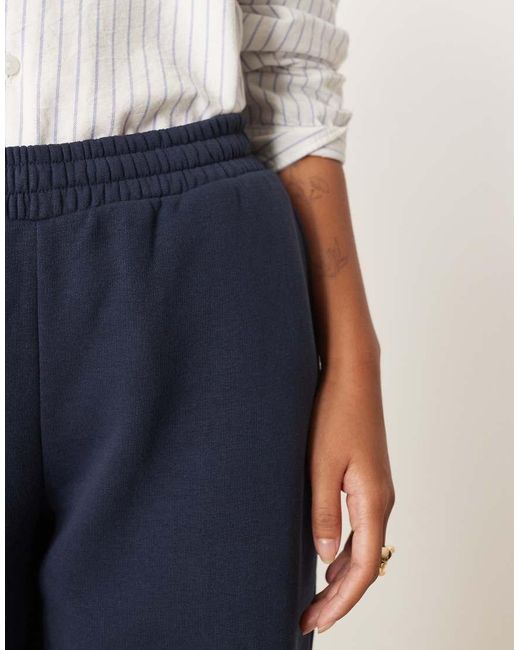 ASOS Blue Asos Design Petite Ultimate Cuffed Brushback jogger