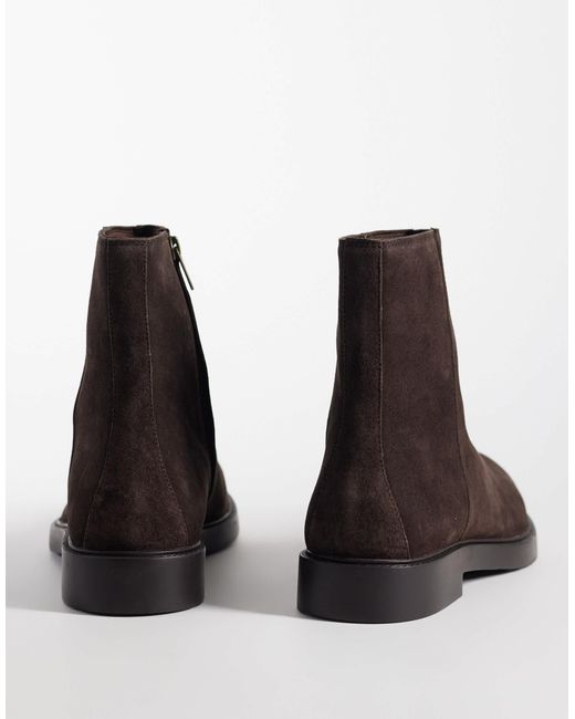 ASOS Black Zip Up Boots for men