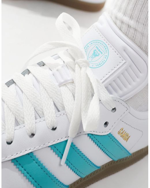 Adidas Originals White Samba X Imfc Trainer