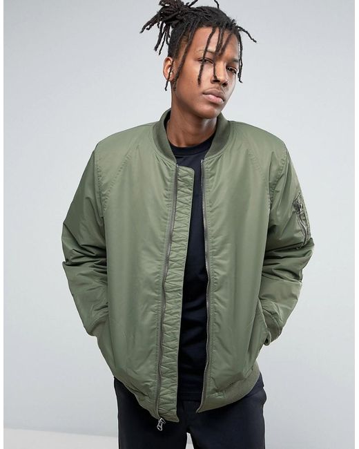 Vans Synthetic Morro Bomber Jacket In Khaki in Green for Men | Lyst UK