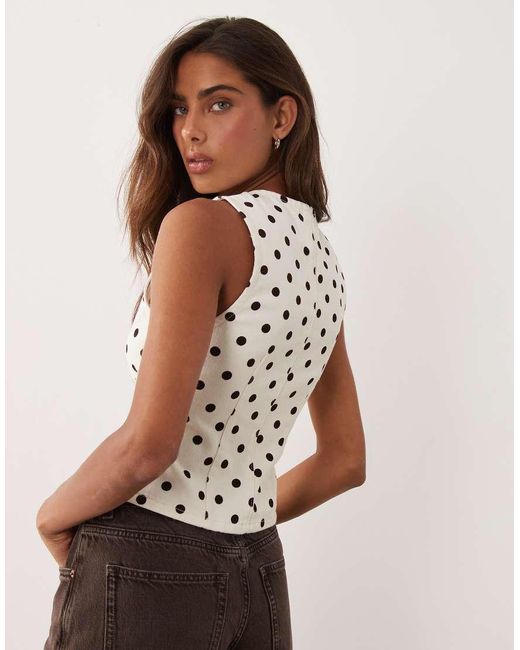 Miss Selfridge Multicolor Denim Waistcoat