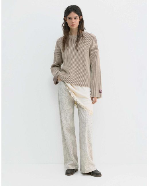 Pull&Bear Gray – strickpullover