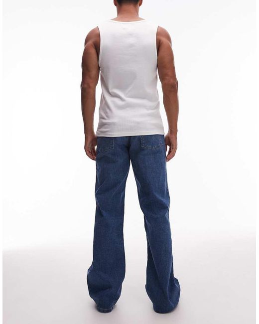 Wrangler Blue Loose Bootcut Jean for men